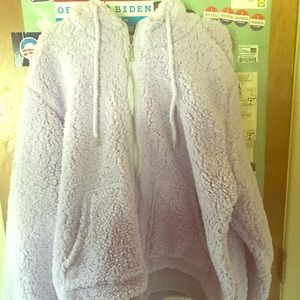 Hot Topic Lavender Fuzzy Hoodie